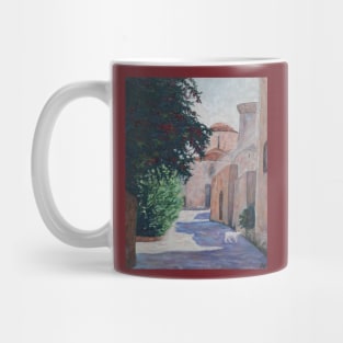 Rhodes Old Town Oil painting Mug